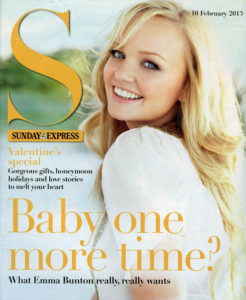 Emma Bunton in Sunday Express