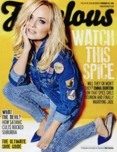 Emma Bunton in Fabulous Magazine