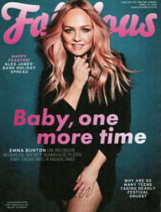 Emma Bunton in Fabulous Magazine