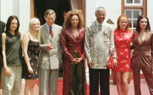 Spice Girls meet Nelson Mandela and Prince Charles in South Africa