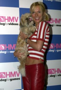 Geri Halliwell with Harry at HMV