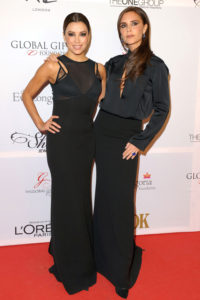 Victoria Beckham and Eva Longoria at Global Gift Gala