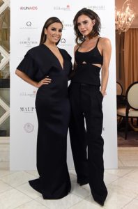 Victoria Beckham and Eva Longoria at Global Gift Gala