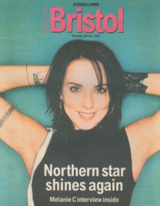 Melanie C in Bristol Evening Post