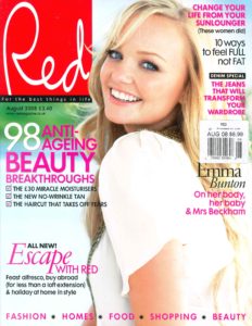 Emma Bunton in Red Magazine