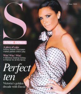 Victoria Beckham in Sunday Express