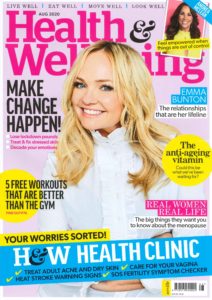 Emma Bunton in Health & Wellbeing Magazine