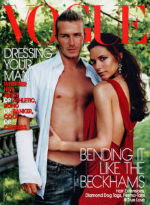 Victoria and David Beckham in Vogue