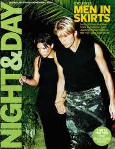 Victoria and David Beckham in Night and Day