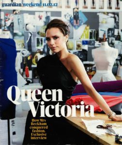 Victoria Beckham in Guardian Weekend