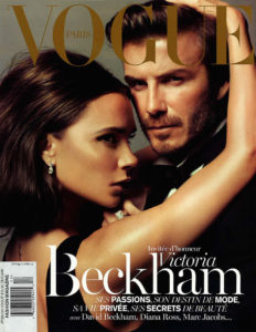 Victoria and David Beckham in Paris Vogue