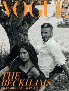 Victoria and David Beckham in Vogue