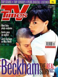 Victoria and David Beckham in TV Times Magazine