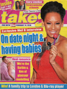 Mel B in Take 5 Magazine