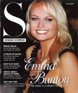 Emma Bunton in Sunday Express