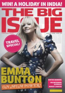 Emma Bunton in the Big Issue
