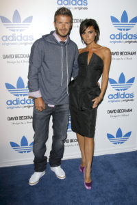 Victoria and David Beckham at Adidas Launch