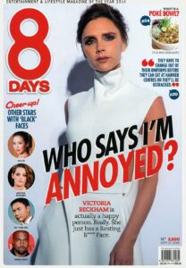 Victoria Beckham in 8 Days Magazine Singapore