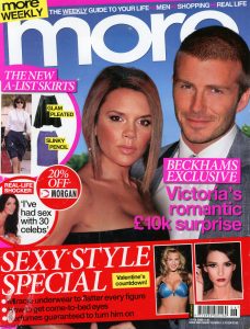 Victoria and David Becham on More Weekly
