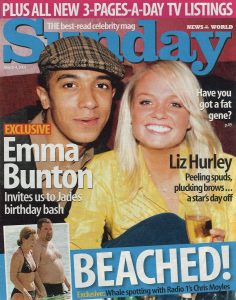 Emma Bunton in Sunday Magazine