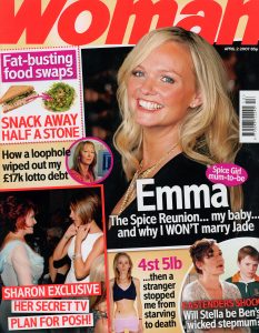 Emma Bunton in Woman Magazine